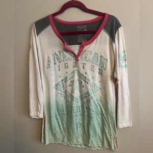 XL American Fighter 3/4 length shirt